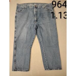 Ruslter (44x30) Men's Straight Blue Denim Jeans